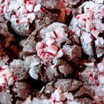 Candy Cane & Chocolate Crackle Cookies