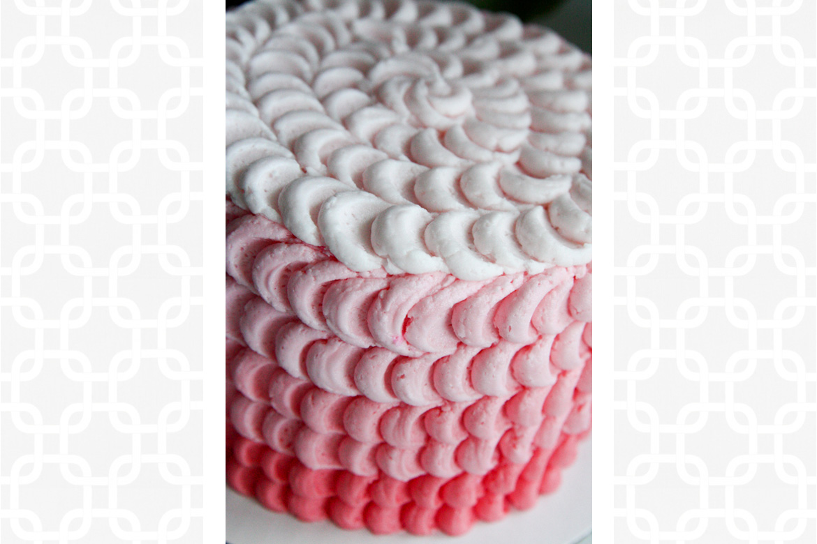 Pink Ombre Petal Cake