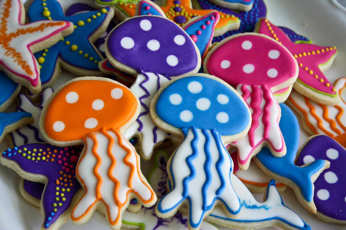 Jellyfish Sugar Cookies