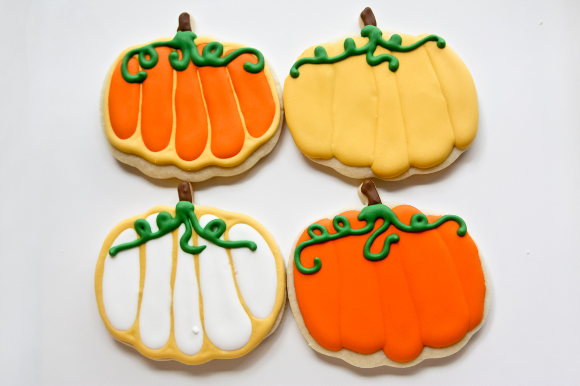 Thanksgiving Pumpkins Sugar Cookies