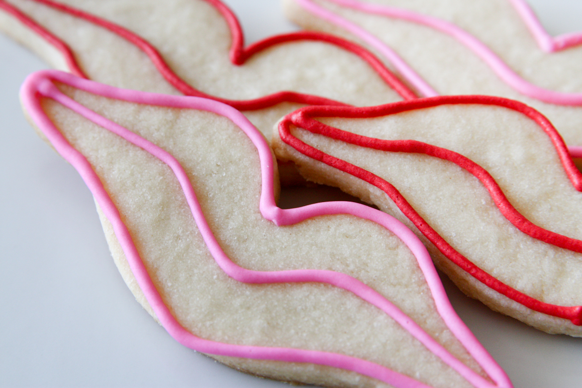 Valentine's Day Kiss Sugar Cookies