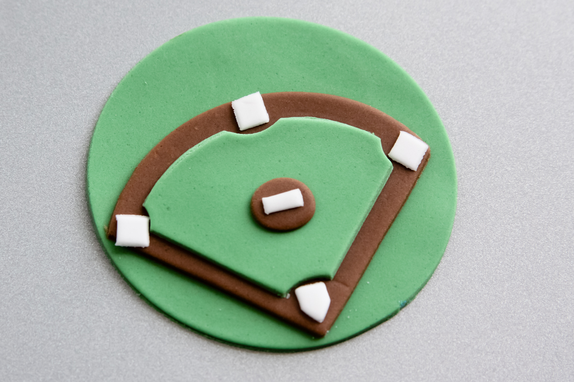 Baseball Diamond Cupcake Toppers