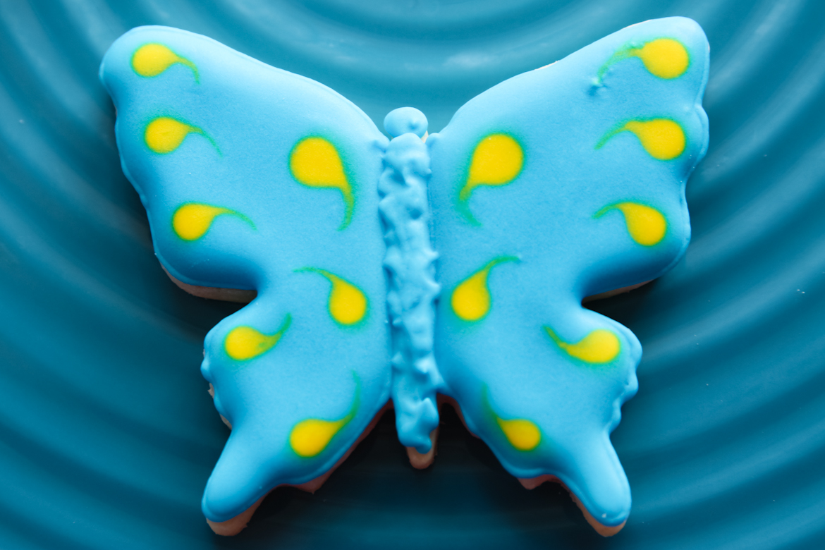 Blue Butterfly Sugar Cookies