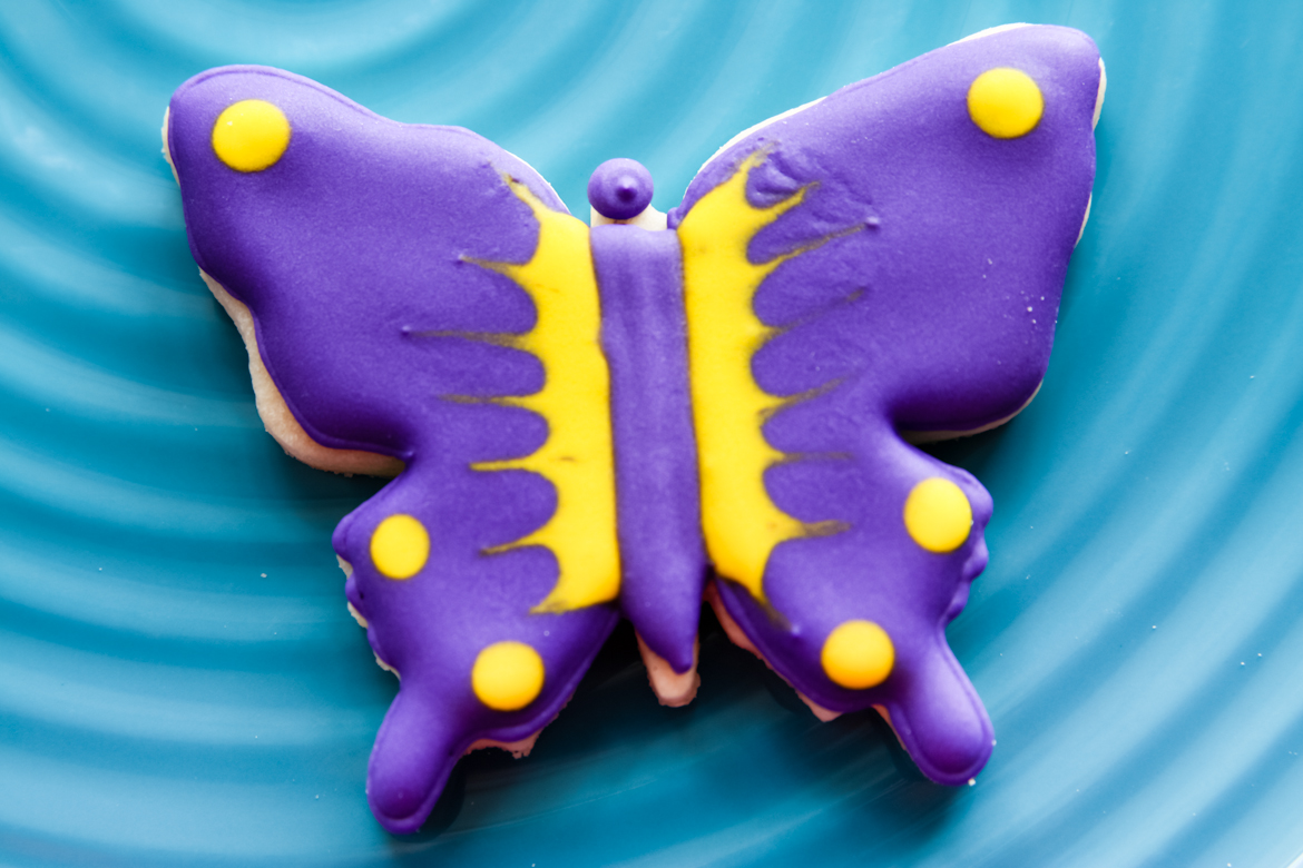 Purple Butterfly Sugar Cookies