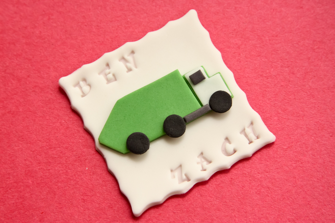 Garbage Truck Cupcake Toppers