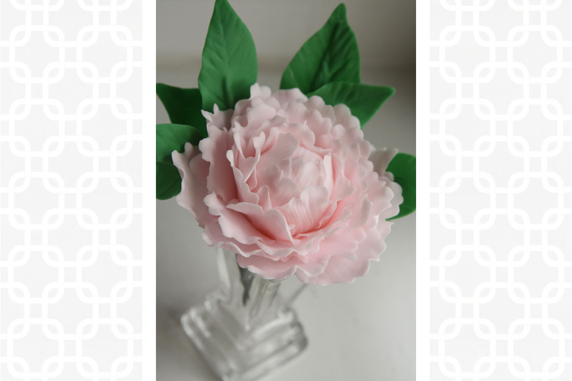 Large Pink Peony Cake Toppers