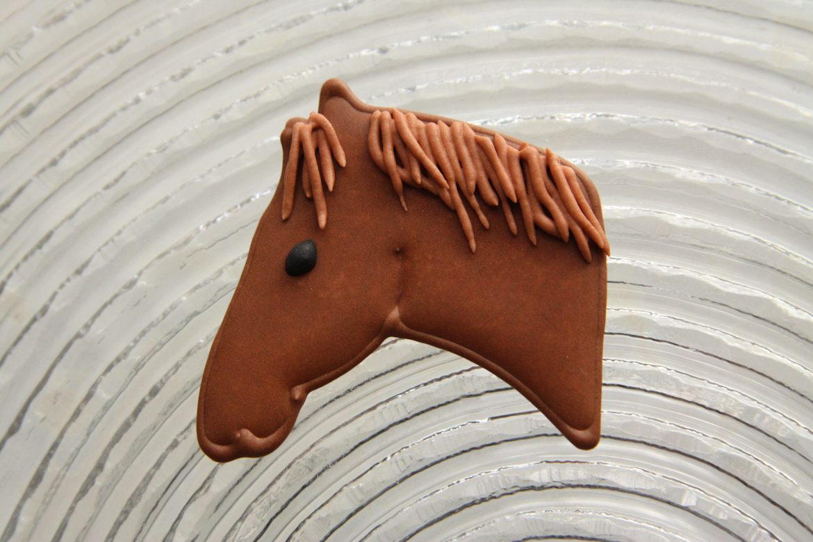 Brown Horse Cupcake Topper