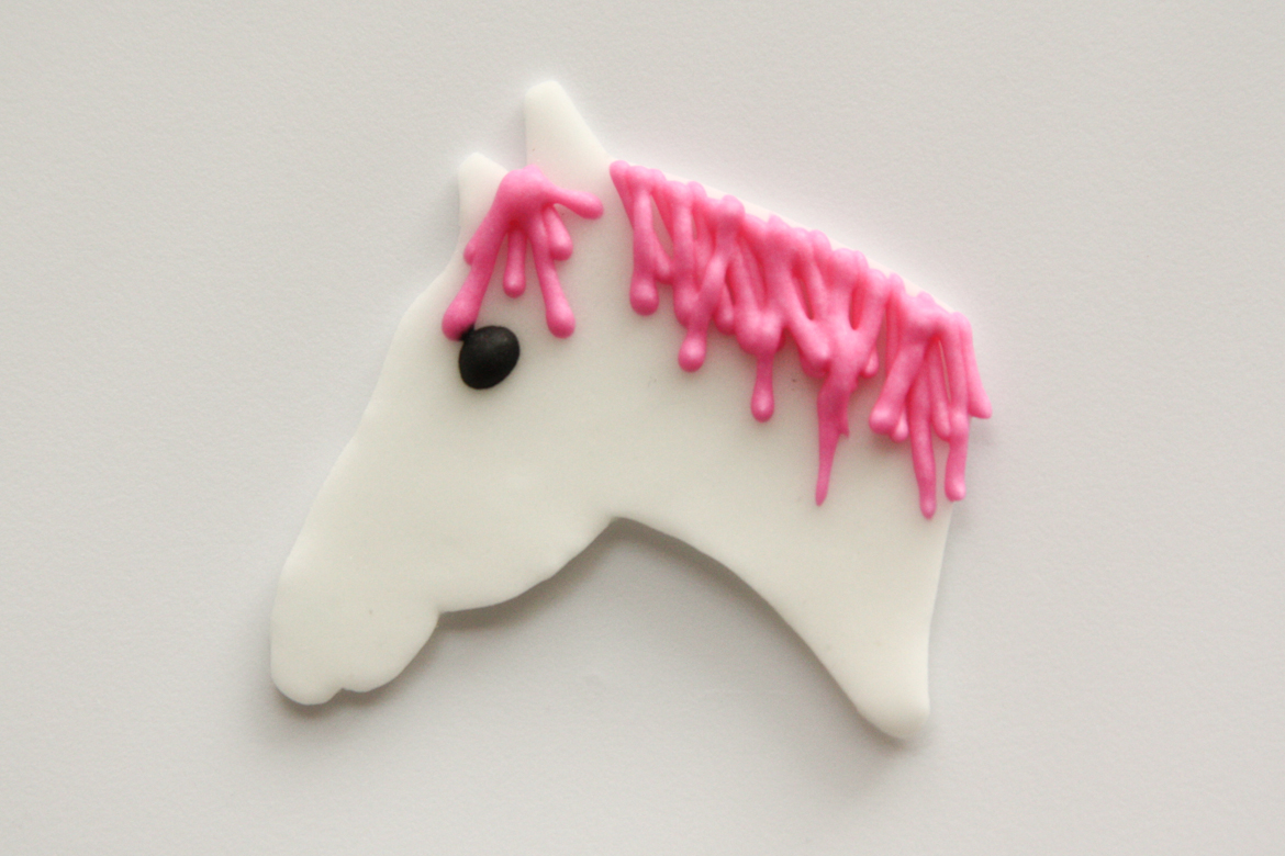 Pink & White Horse Toppers