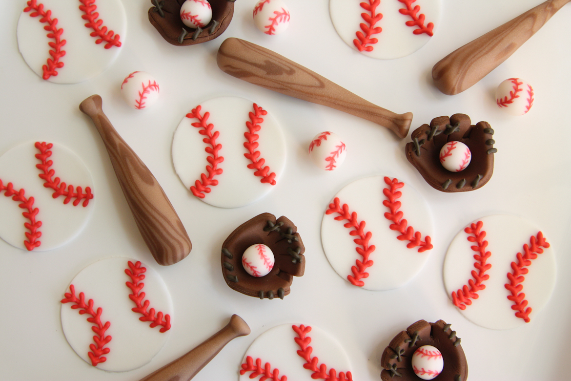 Baseball Theme Cupcake Toppers