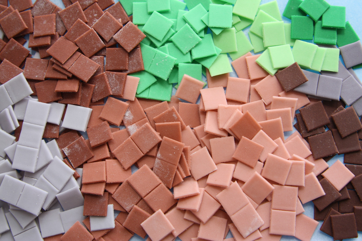 Minecraft Bricks Cake Toppers
