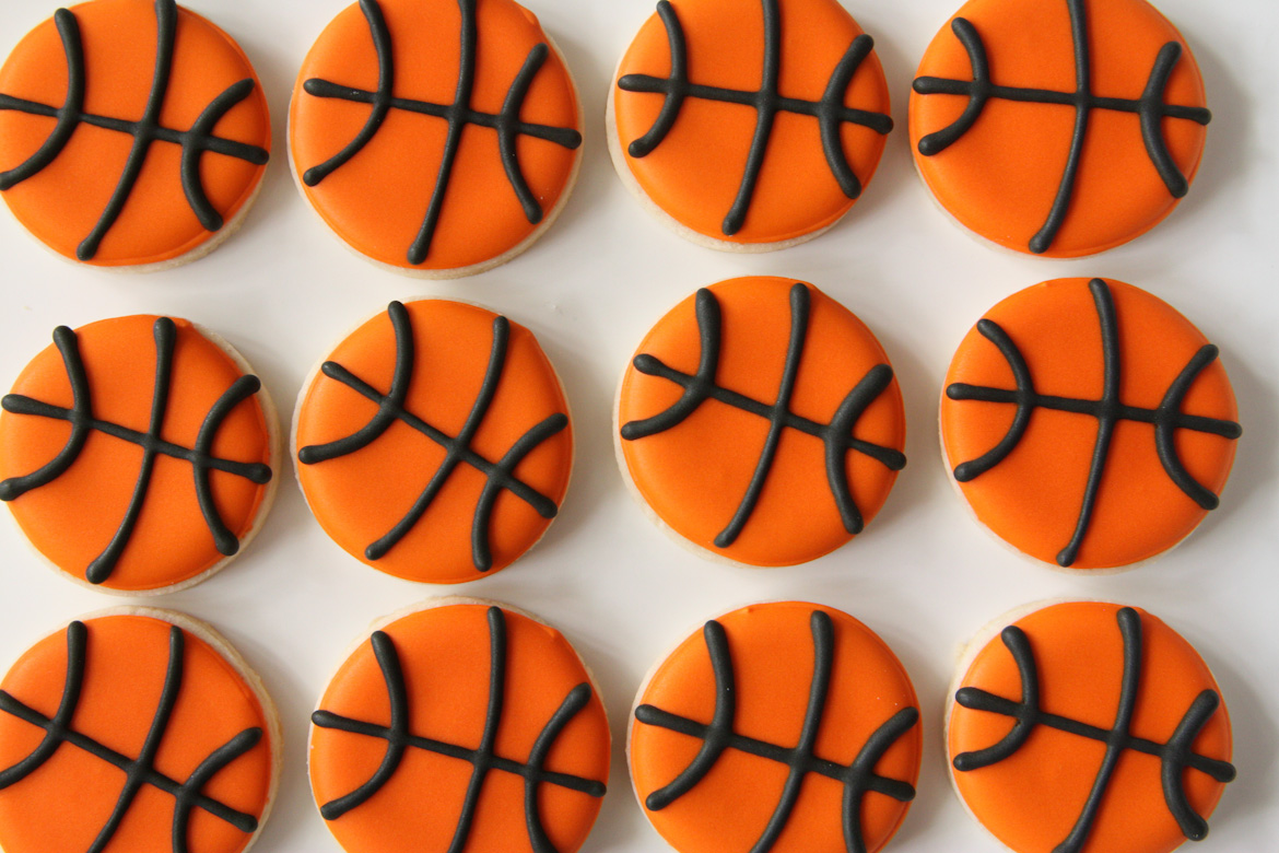 Basketball Sugar Cookies