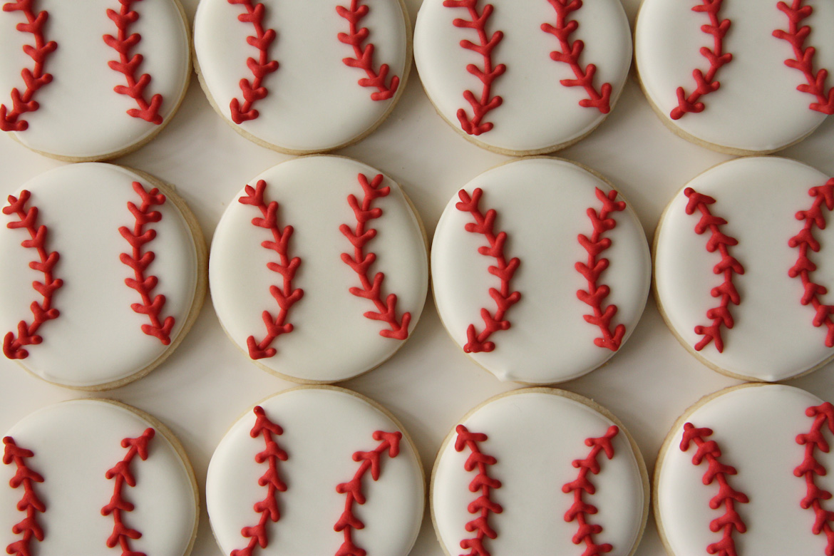 Baseball Sugar Cookies