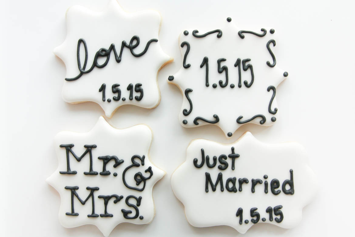 Wedding Date & Message Cookies
