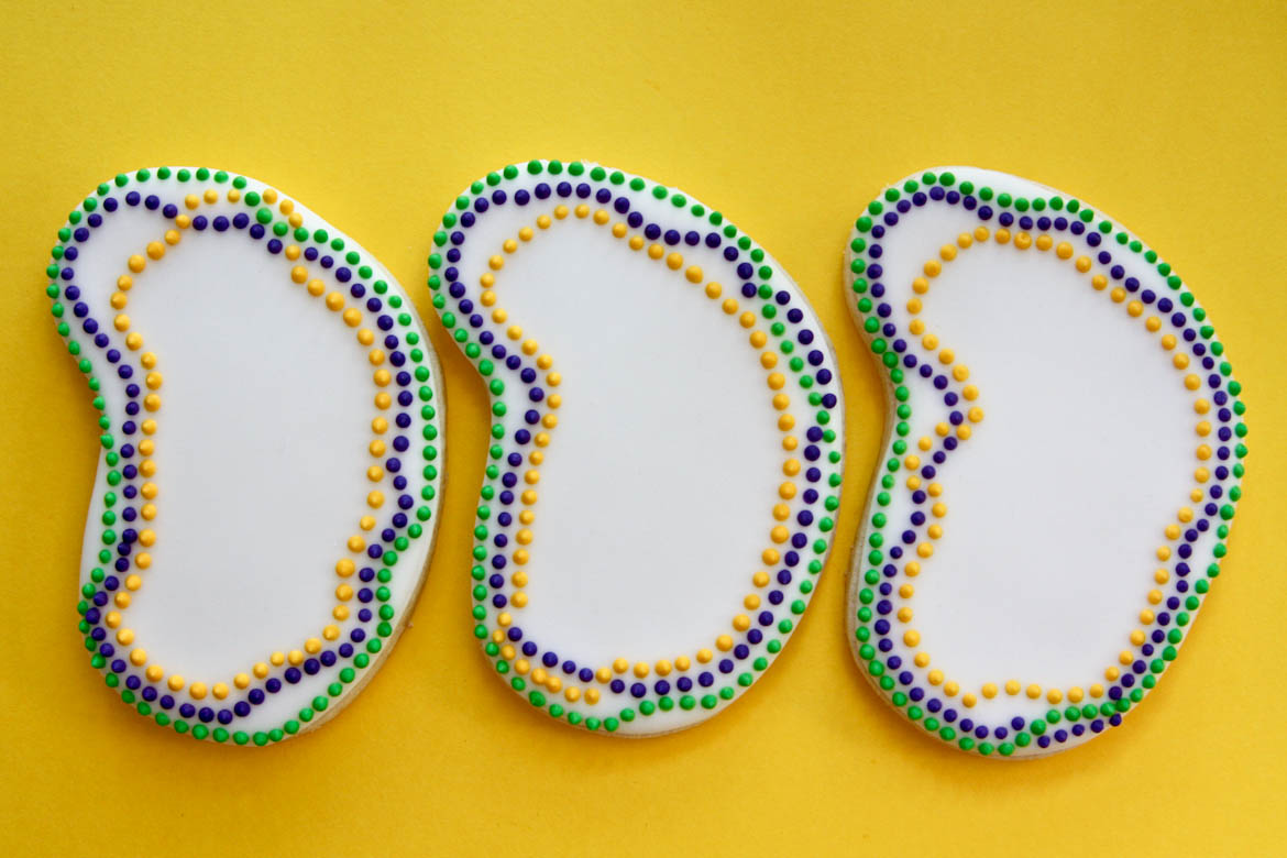 Mardi Gras Bead Cookies