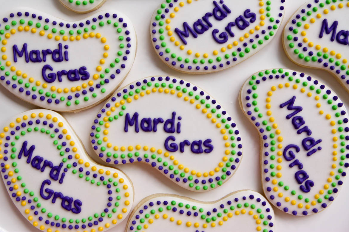 Mardi Gras Sugar Cookies