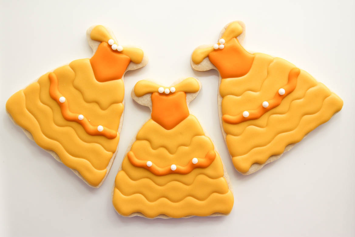 Belle Dress Cookies