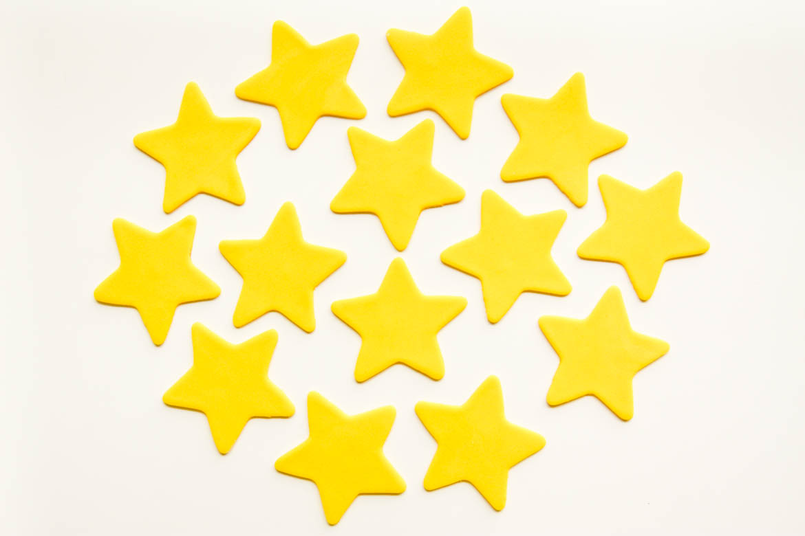 Yellow Star Toppers