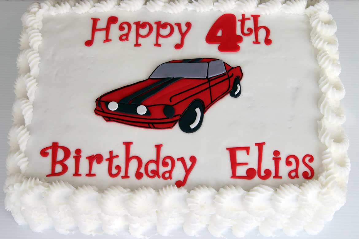 00627 01 ford mustang cake