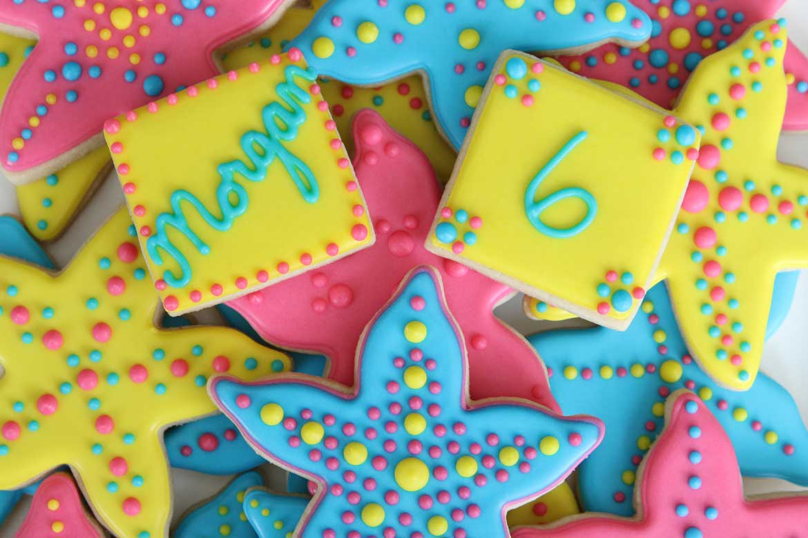 Starfish Birthday Cookies