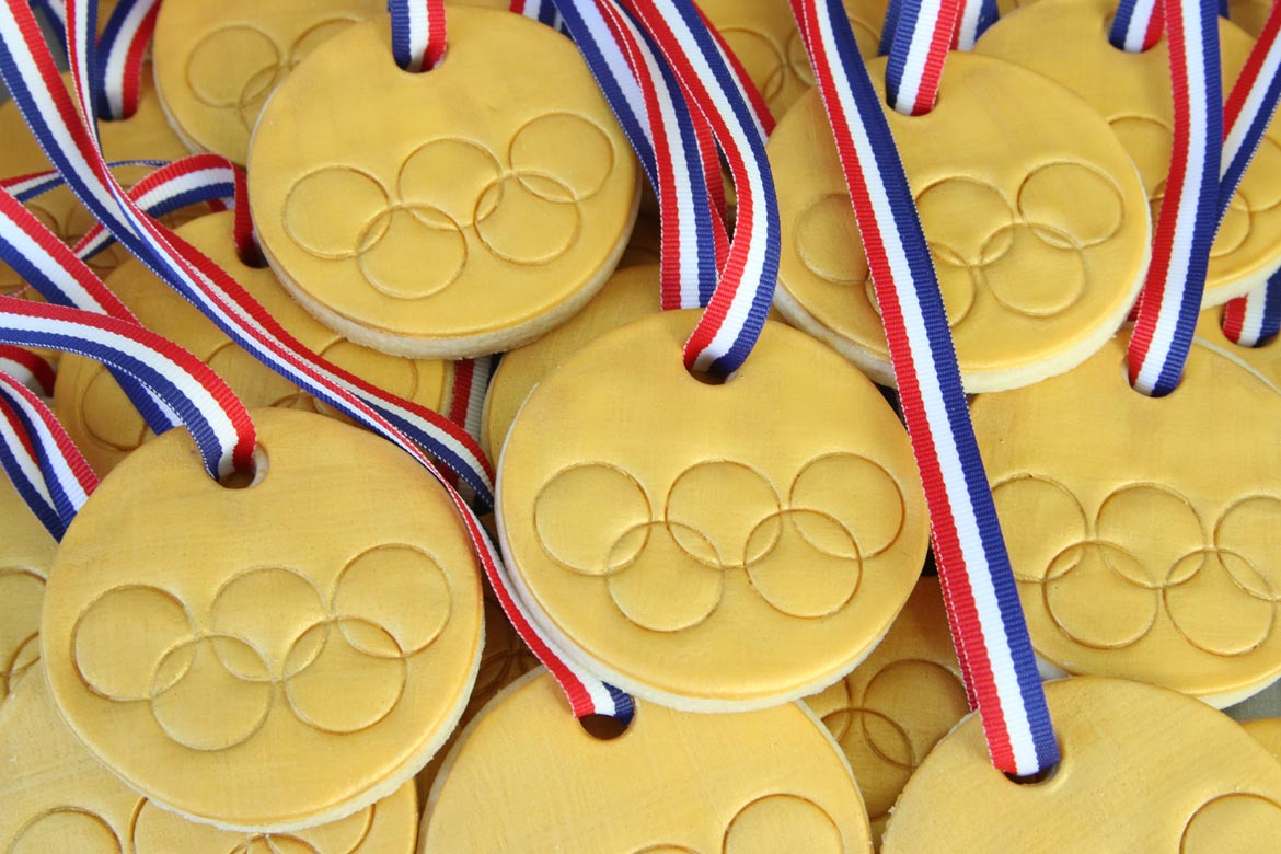 Olympic Gold Medal Cookies