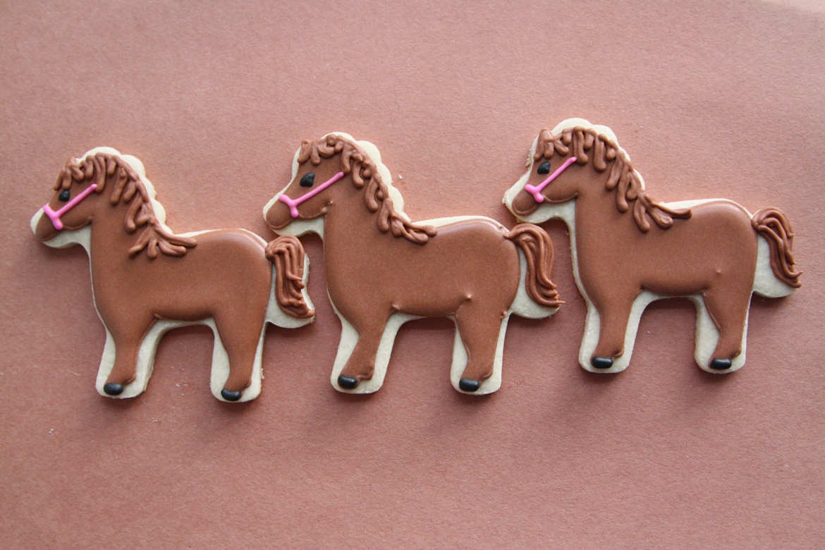 Horse Cookies for Mireille’s Birthday