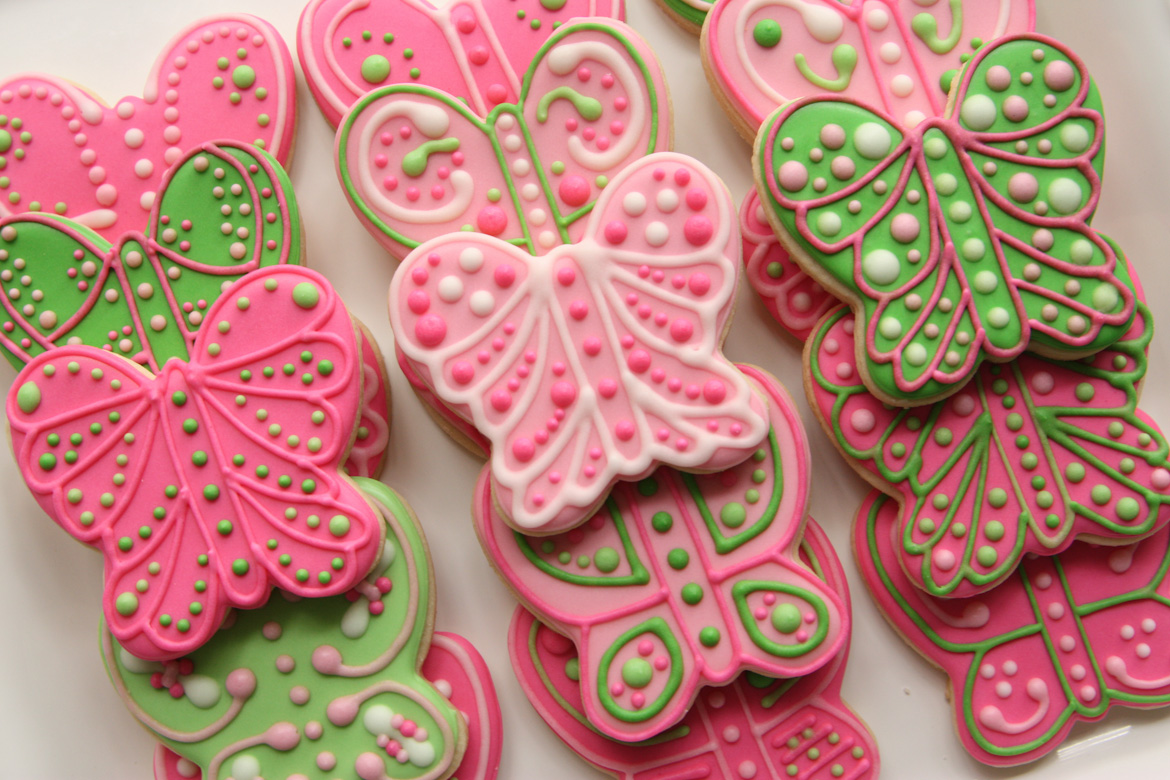 A Green and Pink Butterfly Birthday